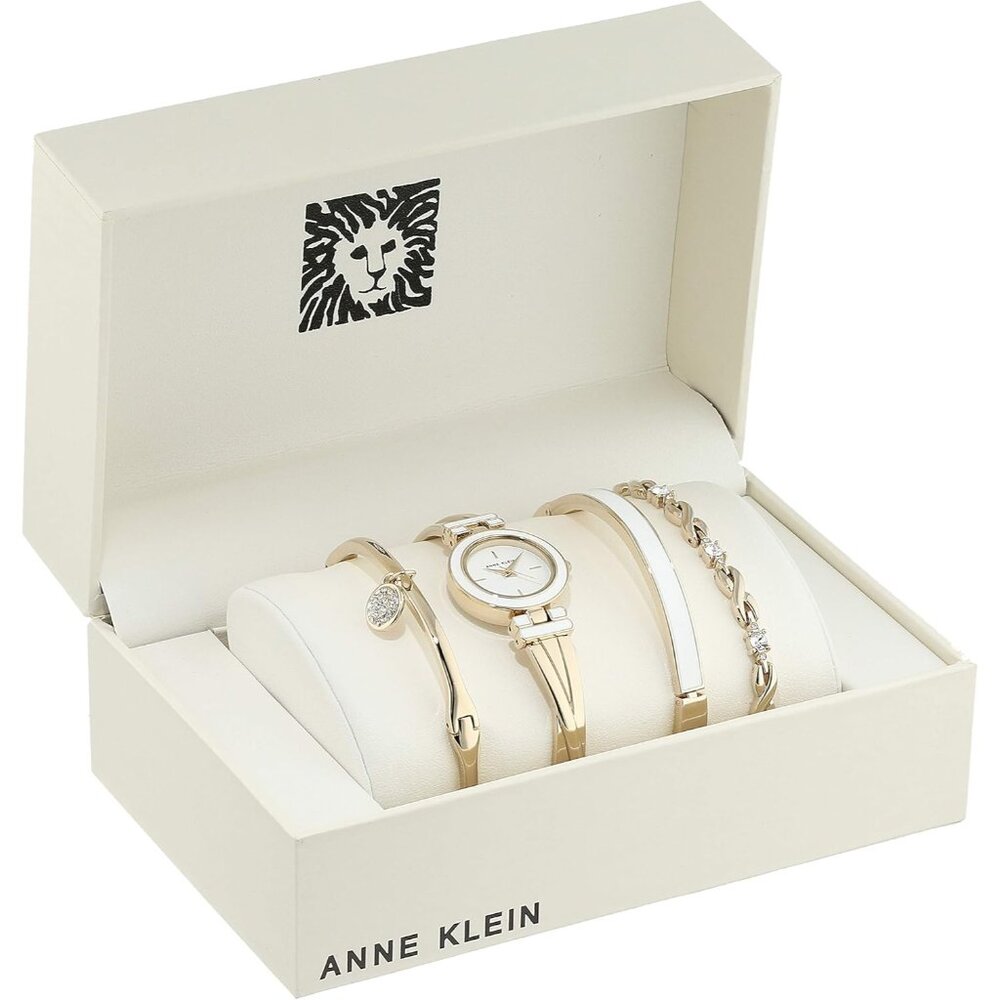 Women's Bangle Watch and Premium Crystal Accented Bracelet Set - Picture 2 of 6